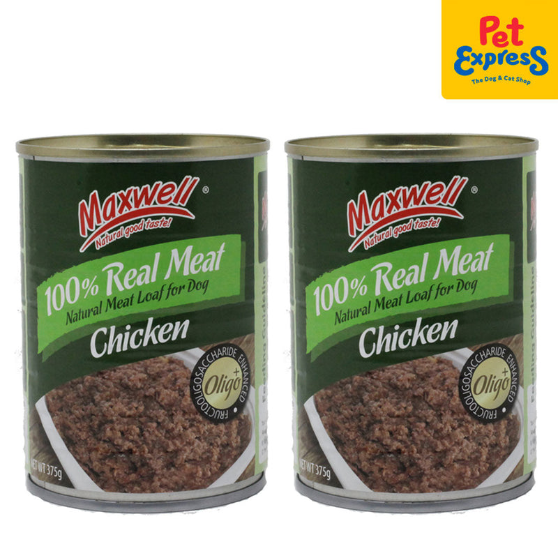 Maxwell Real Meat Chicken Wet Dog Food 375g (2 cans)