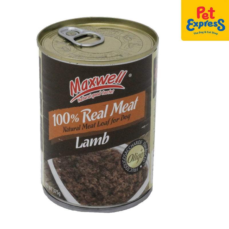 Maxwell Real Meat Lamb Wet Dog Food 375g (2 cans)