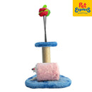 Approved Kitty Scratch Post 8x7.5 Blue and Pink B123