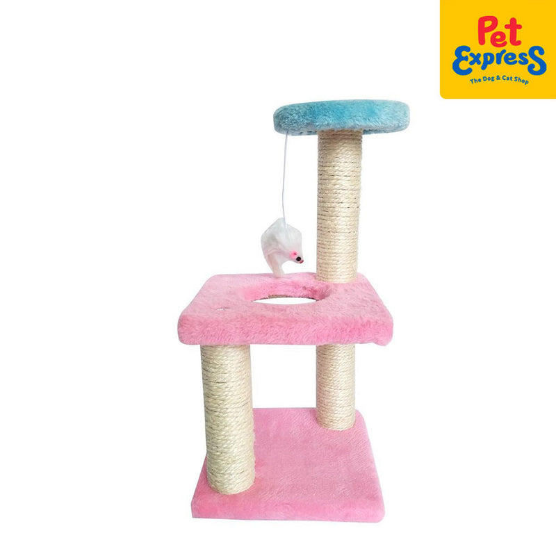 Approved Kitty Scratch Post 14x7.5 Pink and Blue B113