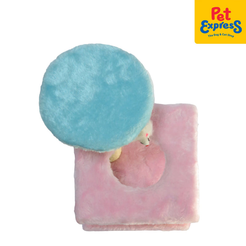 Approved Kitty Scratch Post 14x7.5 Pink and Blue B113