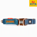 EzyDog Double Up Dog Collar Small Denim