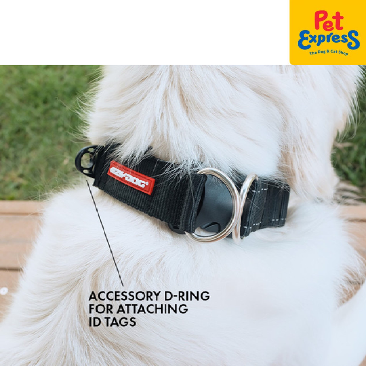 EzyDog Double Up Dog Collar Small Denim Pet Express