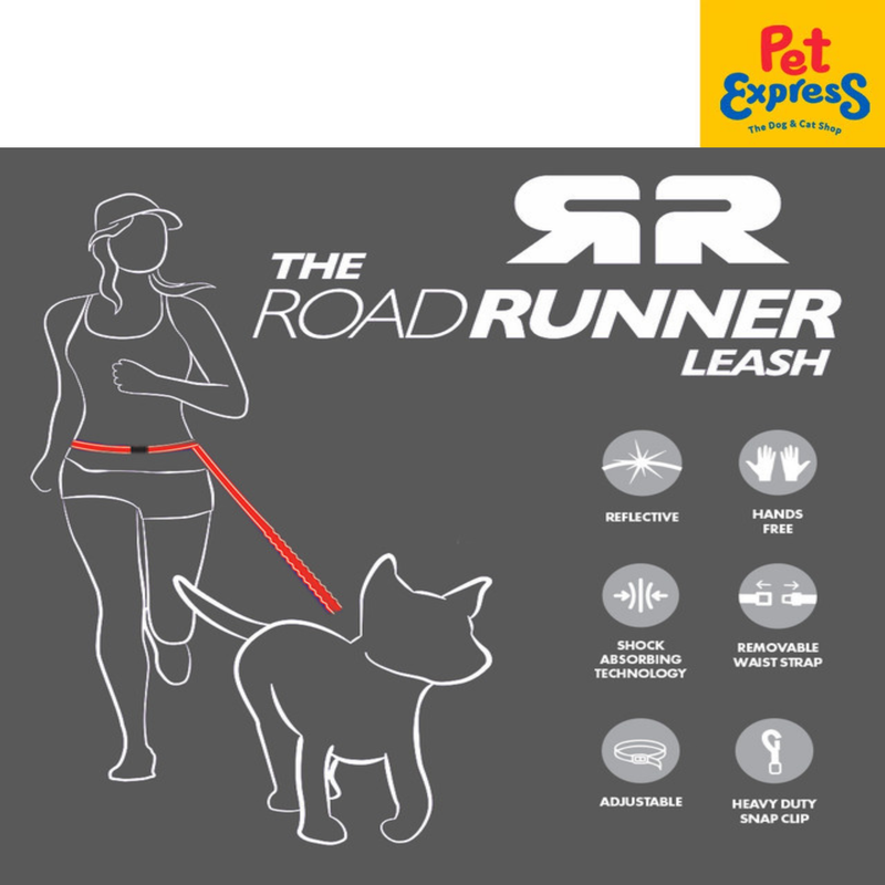 EzyDog Road Runner Dog Leash Denim