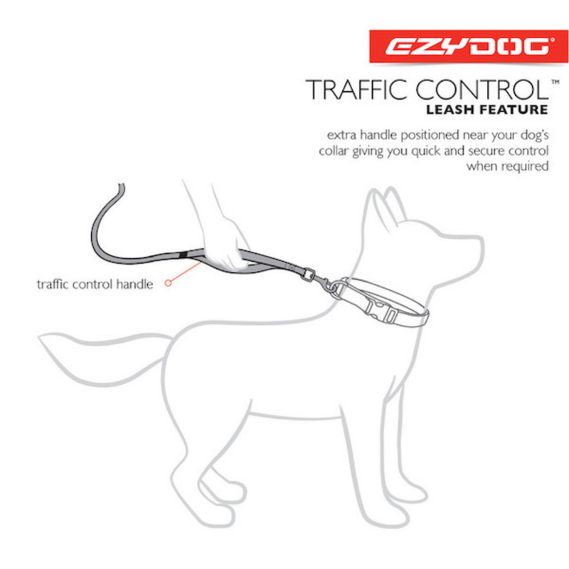 EzyDog Road Runner Dog Leash Denim