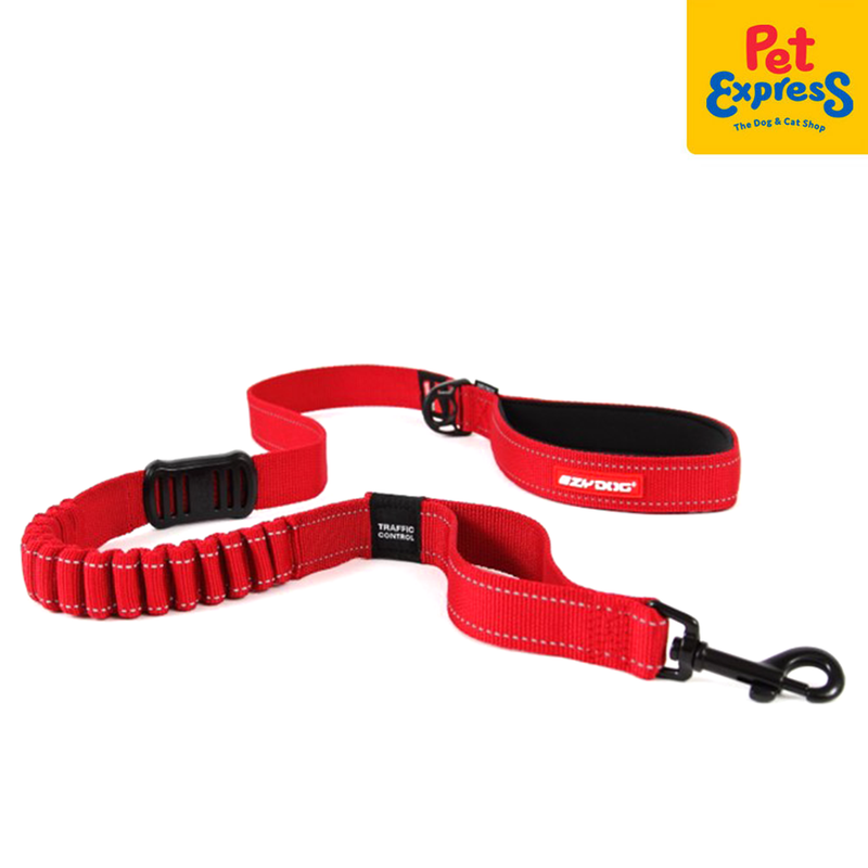 EzyDog Zero Shock Dog Leash 48 inches Red
