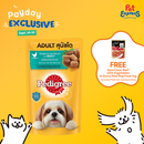 Pedigree Adult Chicken and Liver with Gravy Wet Dog Food 130g (12 pouches)