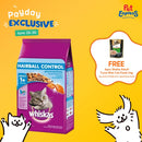Whiskas Adult Chicken and Tuna Hairball Control Dry Cat Food 1.1kg