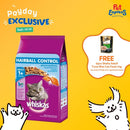 Whiskas Adult Chicken and Tuna Hairball Control Dry Cat Food 1.1kg