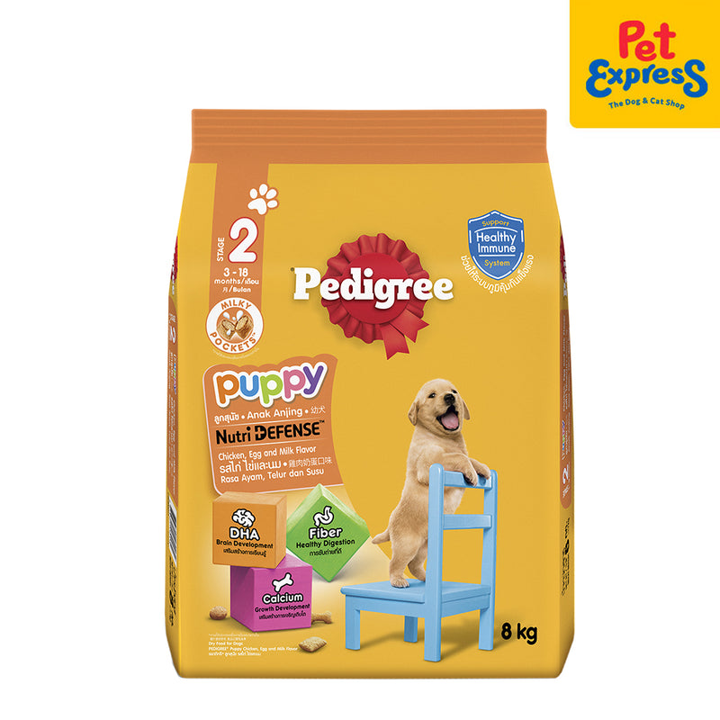 Pedigree Puppy Chicken and Egg with Milk Dry Dog Food 8kg