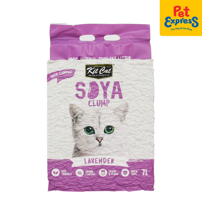 Kit Cat Soya Clump Lavender Cat Litter 7L