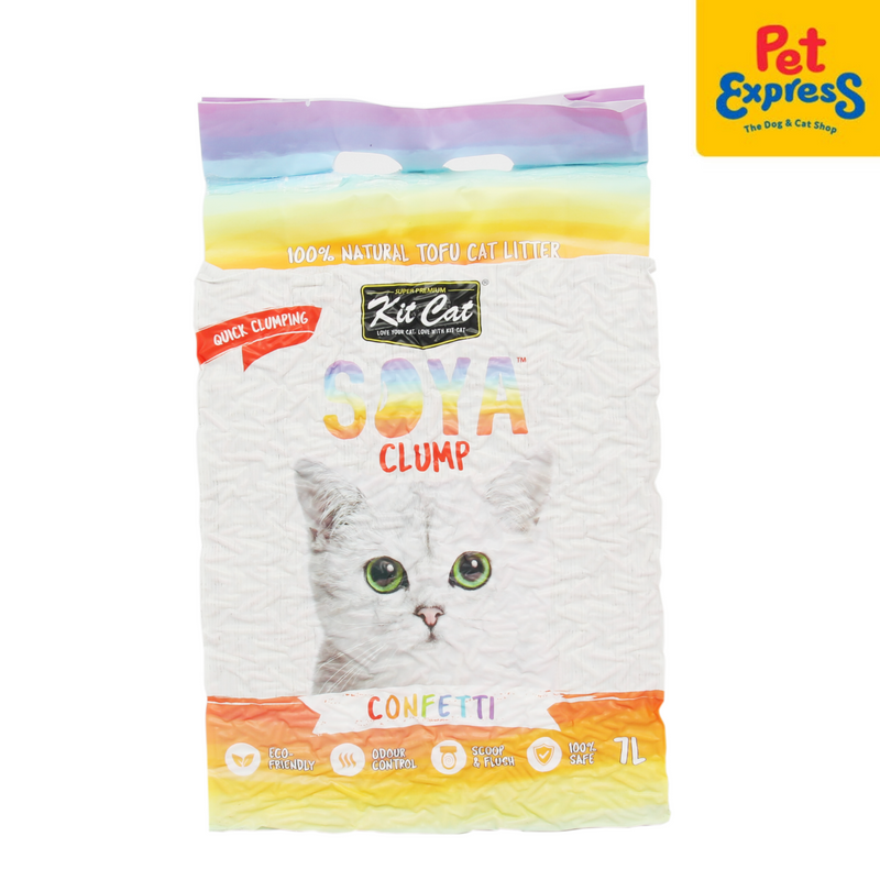 Kit Cat Soya Clump Confetti Cat Litter 7L