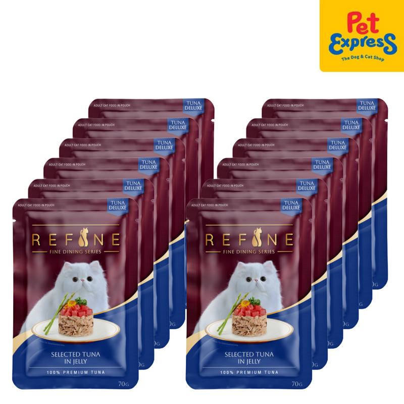 SmartHeart Refine Adult Tuna in Jelly Wet Cat Food 70g (12 pouches)
