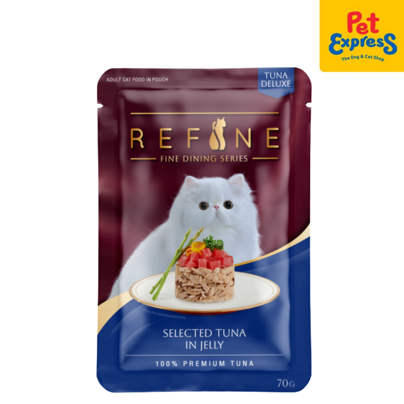 SmartHeart Refine Adult Tuna in Jelly Wet Cat Food 70g (12 pouches)
