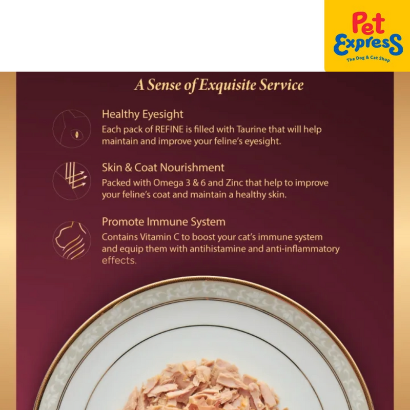 SmartHeart Refine Adult Tuna in Jelly Wet Cat Food 70g (12 pouches)