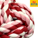 Doggo Rope Ball Dog Toy Large Pink