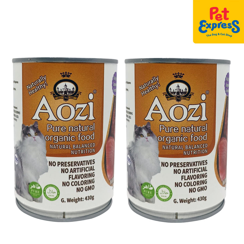 Aozi Tuna and Beef Wet Cat Food 430g (2 cans)