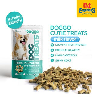 Doggo Cutie Milk Dog Treats Mini Pouch