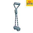 Doggo Twin Wrecking Ball Dog Toy Blue