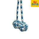 Doggo Twin Wrecking Ball Dog Toy Blue