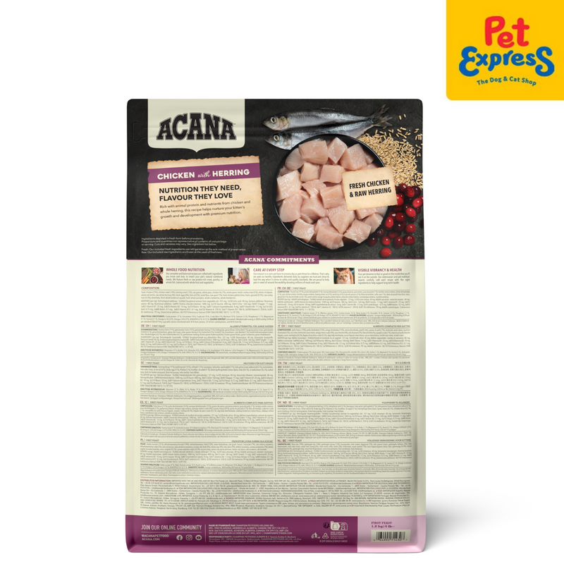 Acana Kitten First Feast Dry Cat Food 1.8kg