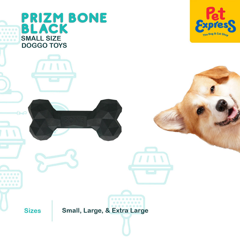 Doggo Dog Toy Prizm Bone Black Extra Large