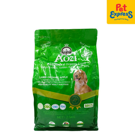Aozi Adult Lamb Organic Apple Dry Dog Food 2.5kg Pet Express