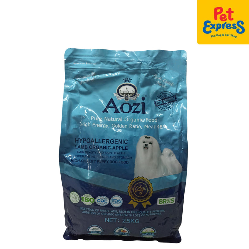 Aozi Puppy Lamb Organic Apple Dry Dog Food 2.5kg
