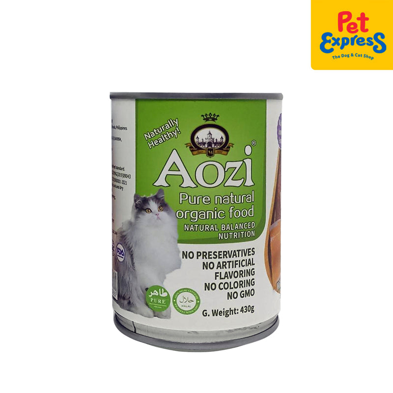 Aozi Salmon and Beef Wet Cat Food 430g (2 cans)