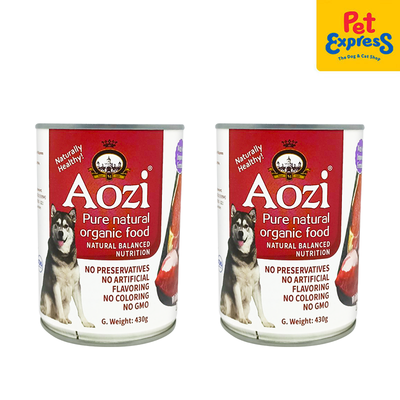 Aozi Beef and Liver Wet Dog Food 430g (2 cans)