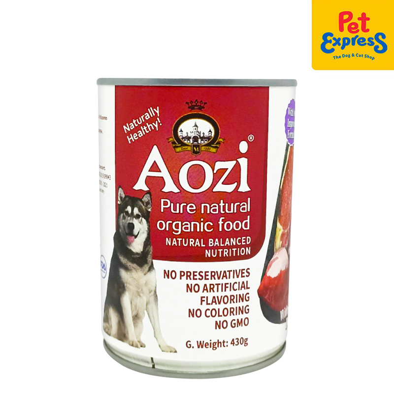 Aozi Beef and Liver Wet Dog Food 430g (2 cans)