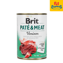 Brit Pate and Meat Venison Wet Dog Food 400g (Single)