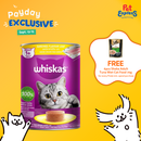 Whiskas Adult Sardine Wet Cat Food 400g (3 cans)