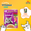 Whiskas Adult Tasty Mix Seafood Cocktail Wakame Seaweed in Gravy Wet Cat Food 70g (14 pouches)
