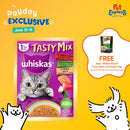 Whiskas Adult Tasty Mix Seafood Cocktail Wakame Seaweed in Gravy Wet Cat Food 70g (Single)