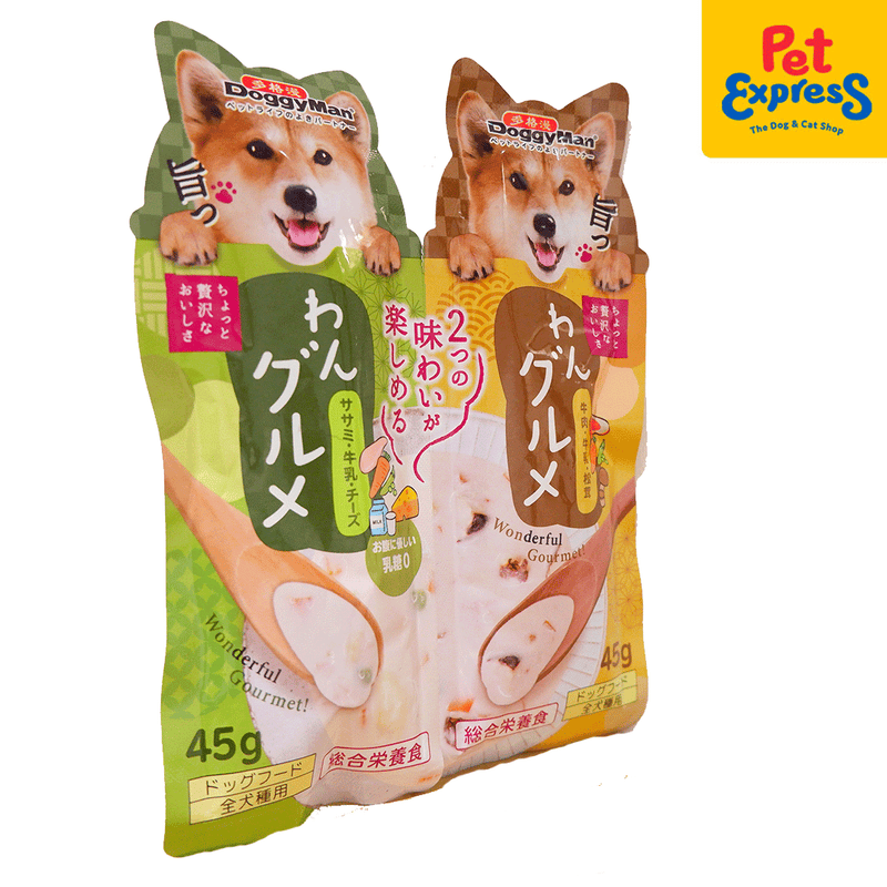 Doggyman Twin Pouch Beef and Milk Matsutake Wet Dog Food 45gx2 (6 pouches)