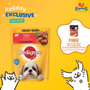 Pedigree Adult Beef in Gravy Wet Dog Food 80g (12 pouches)