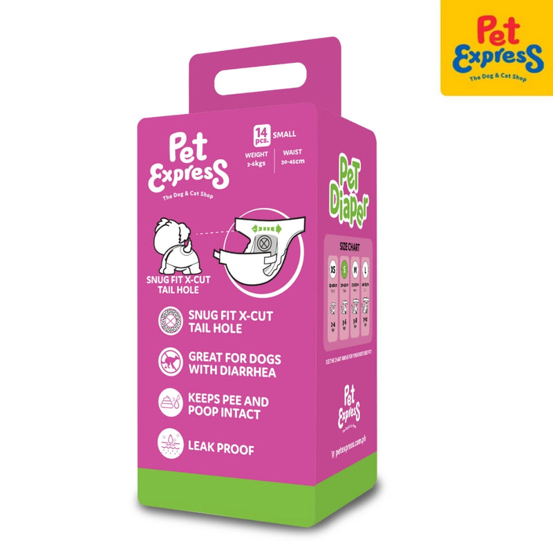 Pet Express Premium Pet Diapers Small 14s C-02