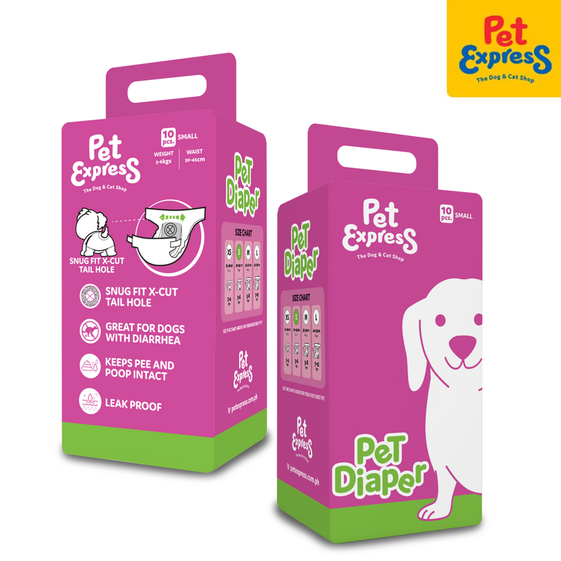 Pet Express Premium Pet Diapers Teal Small 14s C-02