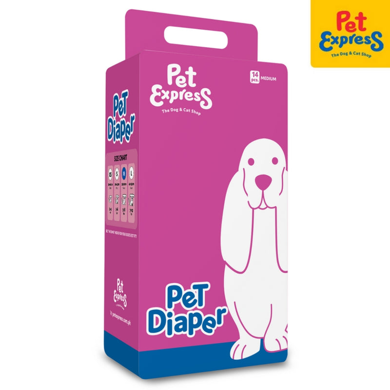 Pet Express Premium Pet Diapers Medium 14s C-02