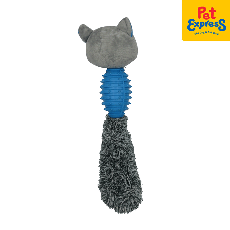 Approved Head Fox with Teether Baseball Pet Toy Blue SCYB35