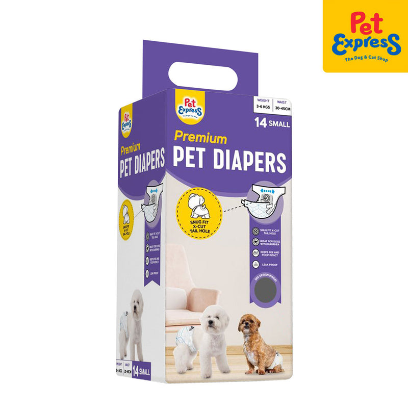 Pet Express Premium Pet Diapers Brown 14s L-02