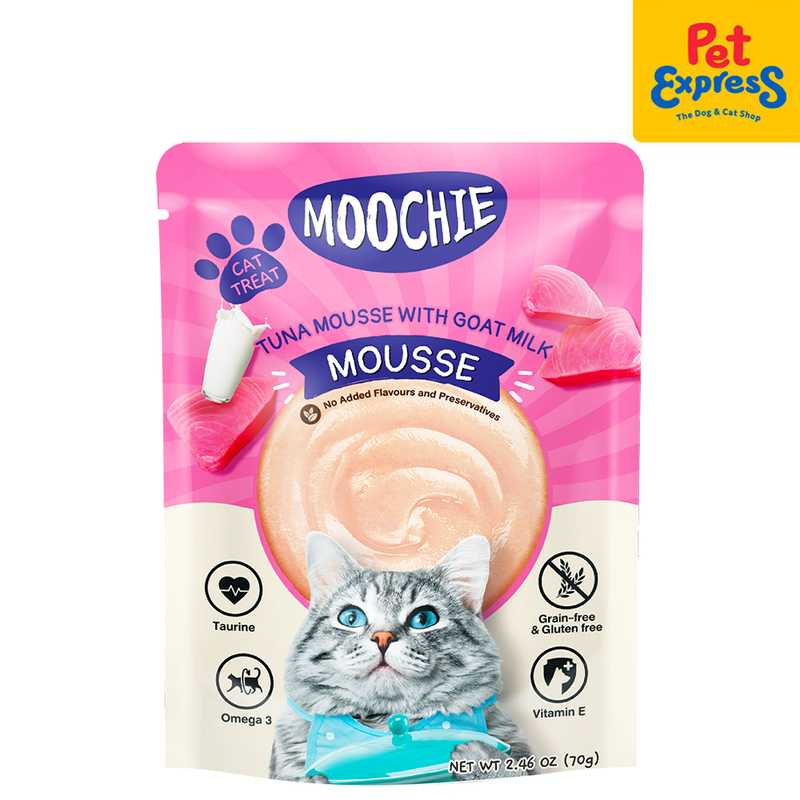 Moochie Tuna Mousse with Goat Milk Cat Treats 70g