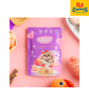 Moochie Adult Hairball Care Pate with Prawn Wet Cat Food 70g (12 pouches)