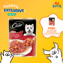 Cesar Beef with Vegetables in Gravy Wet Dog Food 70g (16 pouches)