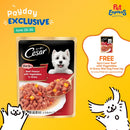 Cesar Beef with Vegetables in Gravy Wet Dog Food 70g (16 pouches)