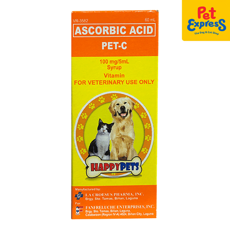 Pet-C Ascorbic Acid Pet Vitamin C 60ml Pet Express