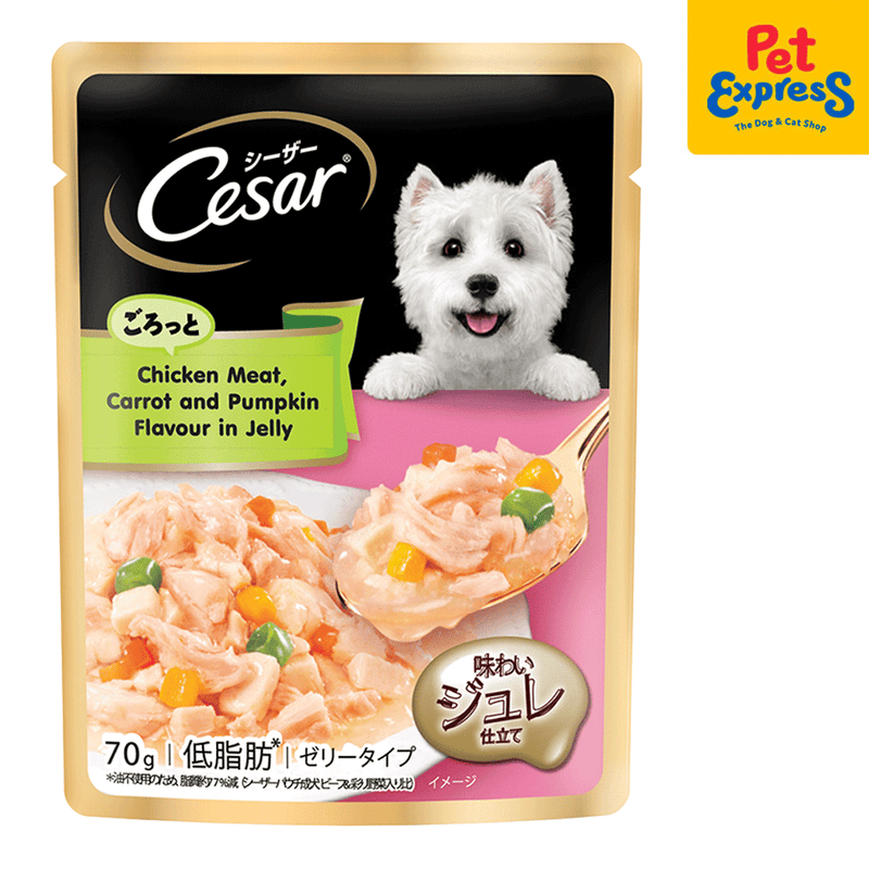 Cesar Chicken with Carrot and Pumpkin in Jelly Wet Dog Food 70g