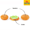 Pet Play American Classic Burger Plush Dog Toy