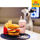 Pet Play American Classic Burger Plush Dog Toy